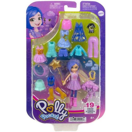 Boneca - Polly Pocket - Conjunto de Looks Lilas - MATTEL