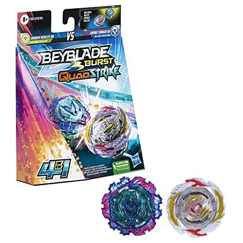 Jogo - Beyblade Burst Quadstrike - Gambit Dragon D8 VS Ambush