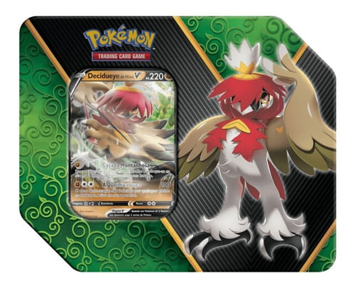 Cartas - Lata Pokemon Poderes Divergentes - Deciduey de Hisui COPAG DA AMAZONIA