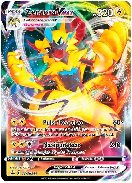 Cartas Pokémon Batalha V Zeraora 60 Cartas 