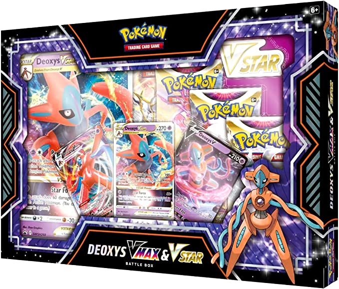 Box Pokémon Coleção de Batalha Deoxys V-max e V-astro - Copag