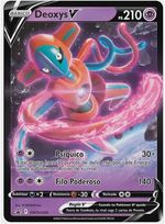 Carta Deoxys V-astro Ultra Rara Promo Coleçao de Batalha-Pokemon TCG