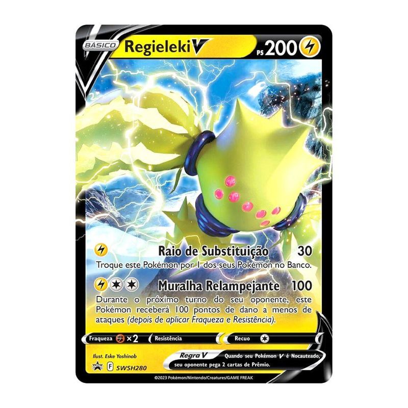 Box Pokémon Regieleki V Realeza Absoluta Cartas Copag Jogo