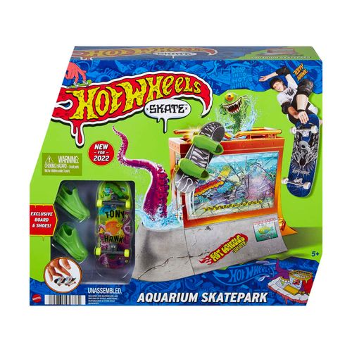 Pista - Skate de Dedo - Hot Wheels - Aquarium Skatepark MATTEL