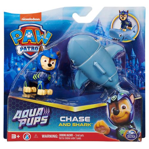 Boneco - Patrulha Canina - Chase com Tubarao Aqua Pups SUNNY