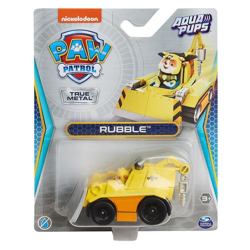 Veiculo - Patrulha Canina - True Metal - Rubble Aqua Pups SUNNY BRINQUEDOS