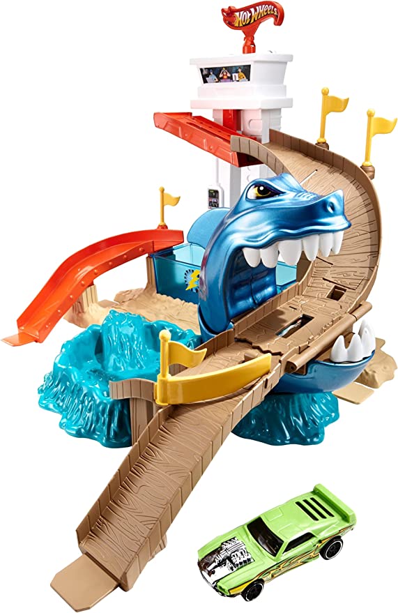 Brinquedos - Pista Hot Wheels City Ataque de Triceratops - Mattel