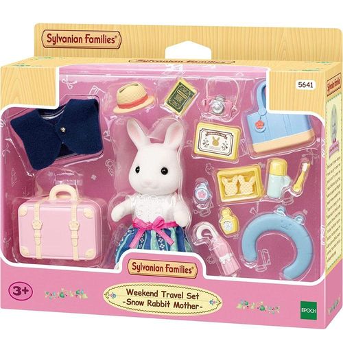 Boneca - Sylvanian Families - Viagem Final  de Semana - Mamae Coelho Neve - 5641 EPOCH MAGIA