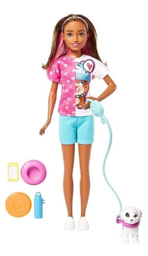 Boneca - Barbie Skipper Passeador De Caes (HKD77) MATTEL