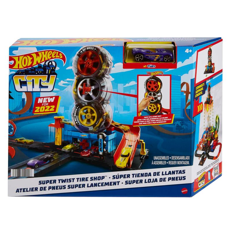 Pista Hot Wheels De Acrobacia Girar Marcar - Com 1 Carrinho