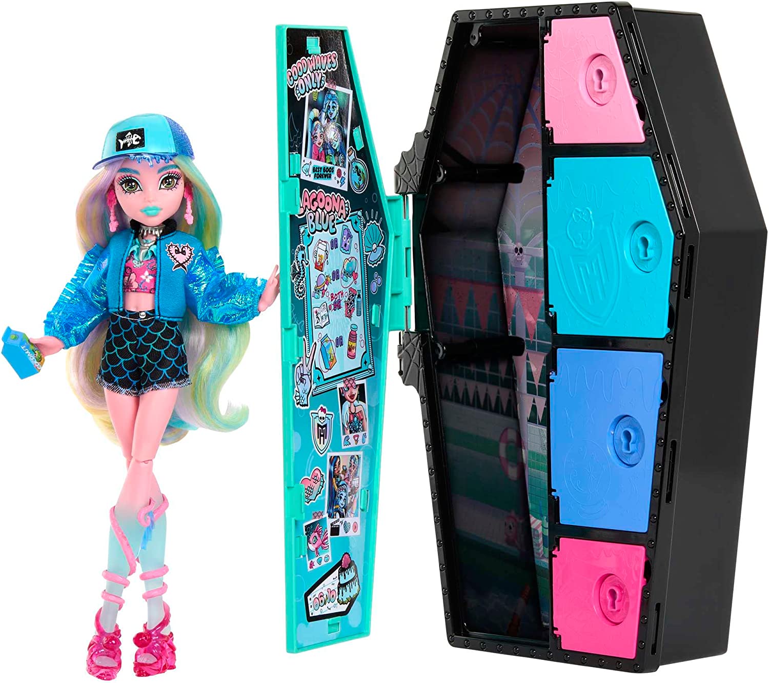 Boneca Monster High Lagoona Skulltimate Secrets HKY64 Mattel