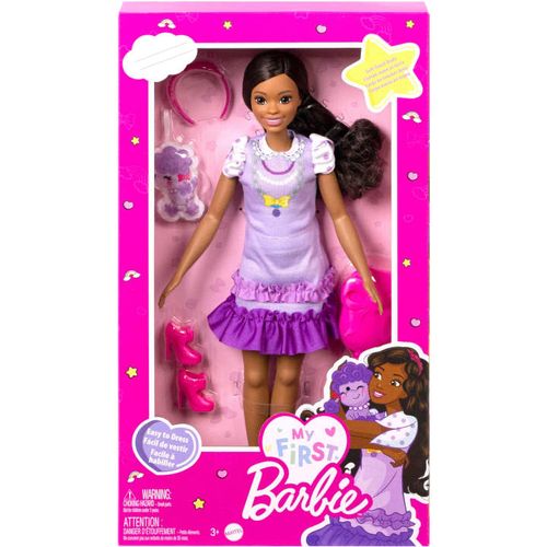 Boneca - Minha Primeira Barbie Morena com Gatinho - HLL18 MATTEL