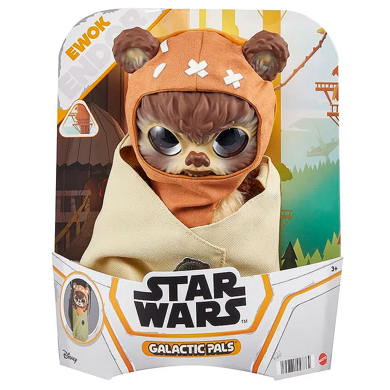 Pelucia - Star Wars - Amigos Galacticos - Ewok - GYT66 MATTEL
