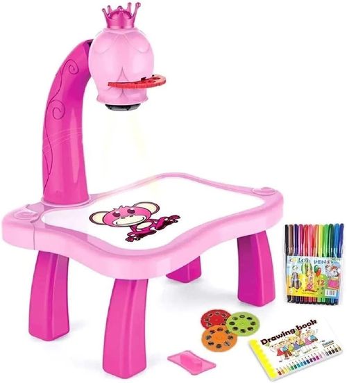 Mesa Projetora - Play e Learn Rosa - BR1601 MULTIKIDS