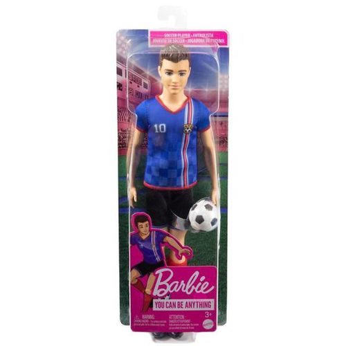 Boneco - Barbie Jogadora De Futebol -  Azul MATTEL