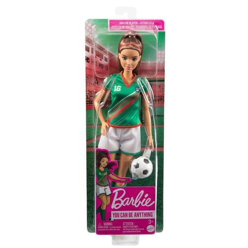 Boneca - Barbie Jogadora De Futebol - Verde MATTEL