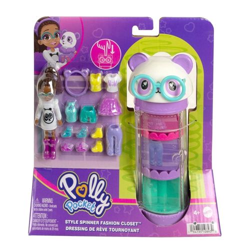 Boneca - Polly Com Armario Giratorio - Panda - MATTEL