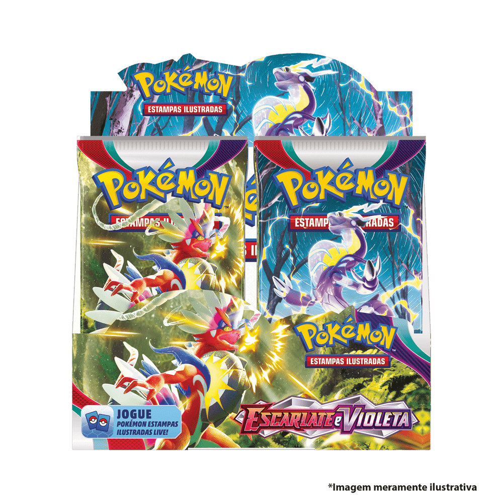 Booster Pokémon Miraidon Card Game Escarlate e Violeta Copag - Pedagógica -  Papelaria, Livraria, Artesanato, Festa e Fantasia