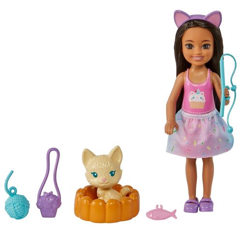 Boneca - Barbie Chelsea com Gatinho e Acessorios - HGT08 - MATTEL