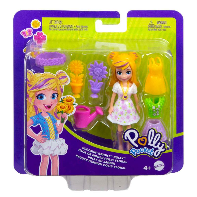 Polly Pocket Conjunto Fashion GDM01 Mattel Boneca Mini Acessórios