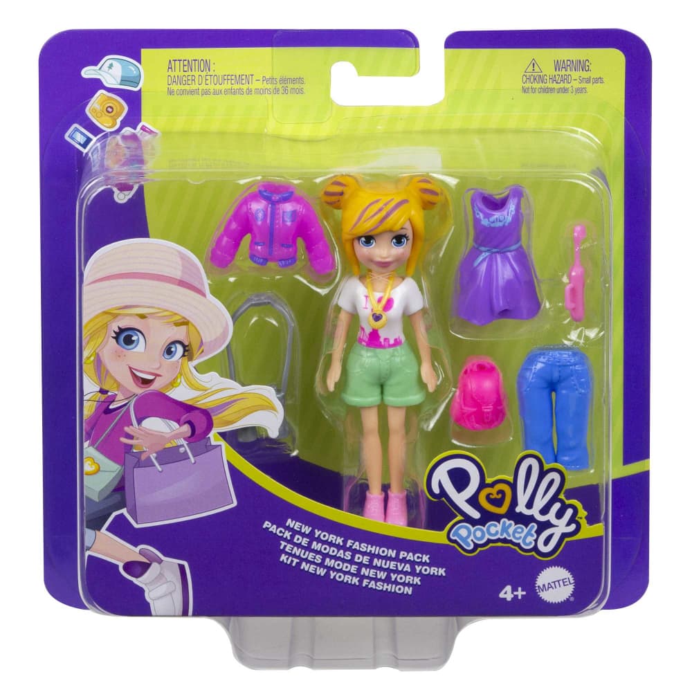 Boneca - Polly Pocket Fashion - Pack New York - GDM01 - MATTEL