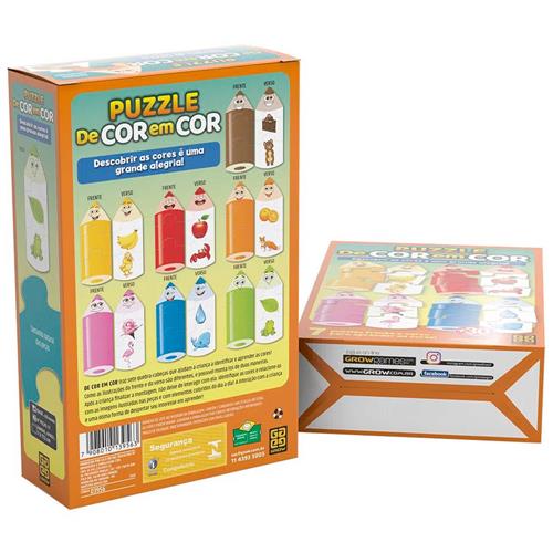 Puzzle De Cor em Cor - Loja Grow