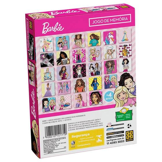 Jogo - Memoria Barbie (04171) GROW