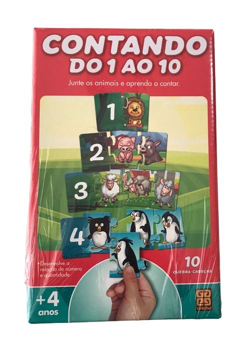 Jogo - Contando Do 1 ao 10 - 03954 GROW