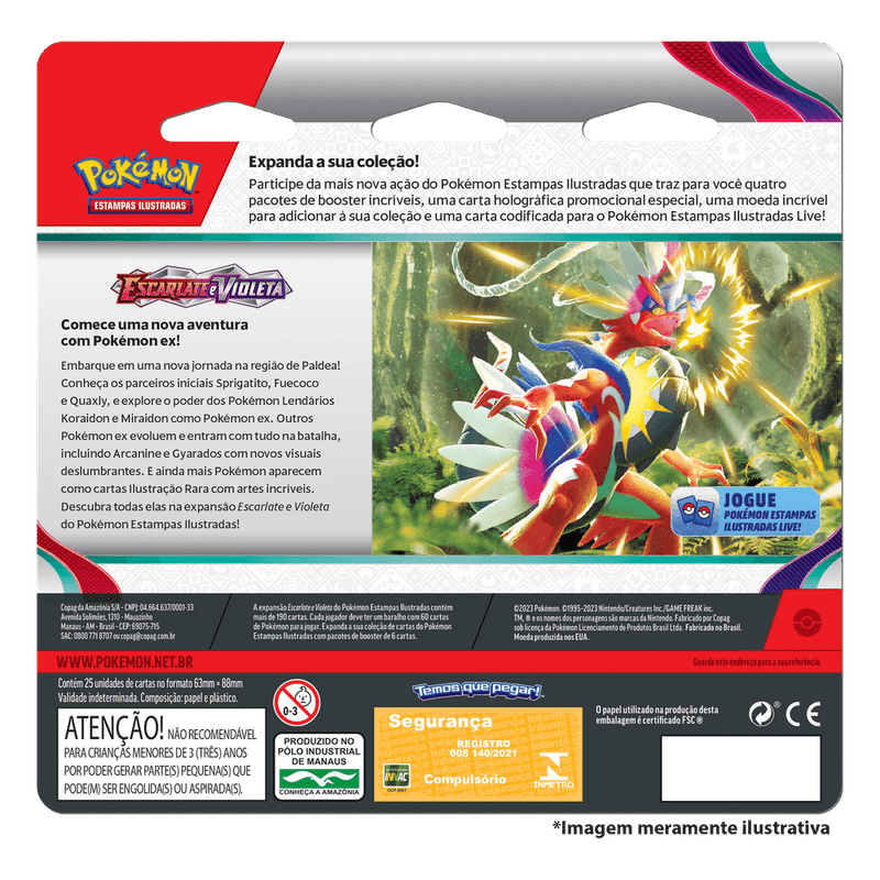 Jogo de Cartas Pokémon - Blister Quadruplo - EE - Estrelas