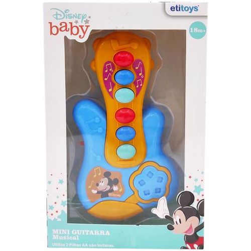 Mini Guitarra - Musical Infantil Disney - Baby Mickey - YD-238 ETILUX