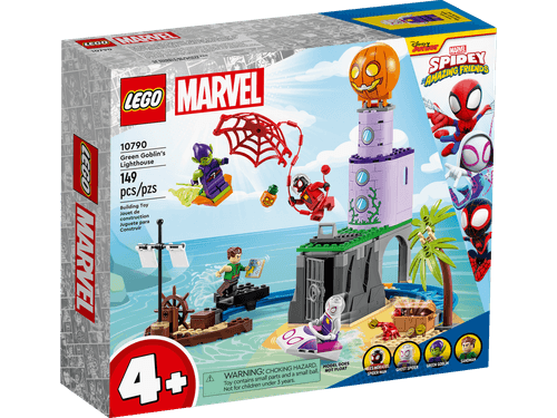 Blocos de Montar - Super Heroes Marvel - Equipe Aranha no Farol do Duende Verde - 10790 LEGO DO BRASIL