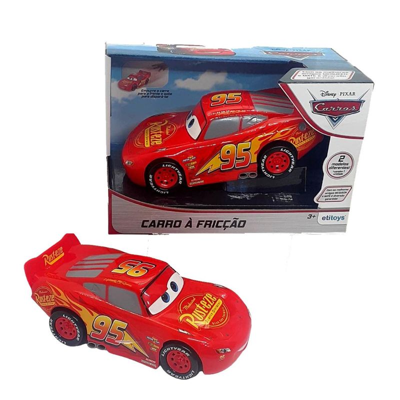 Carrinho de Brinquedo Relampago McQueen Infantil Fricção Disney