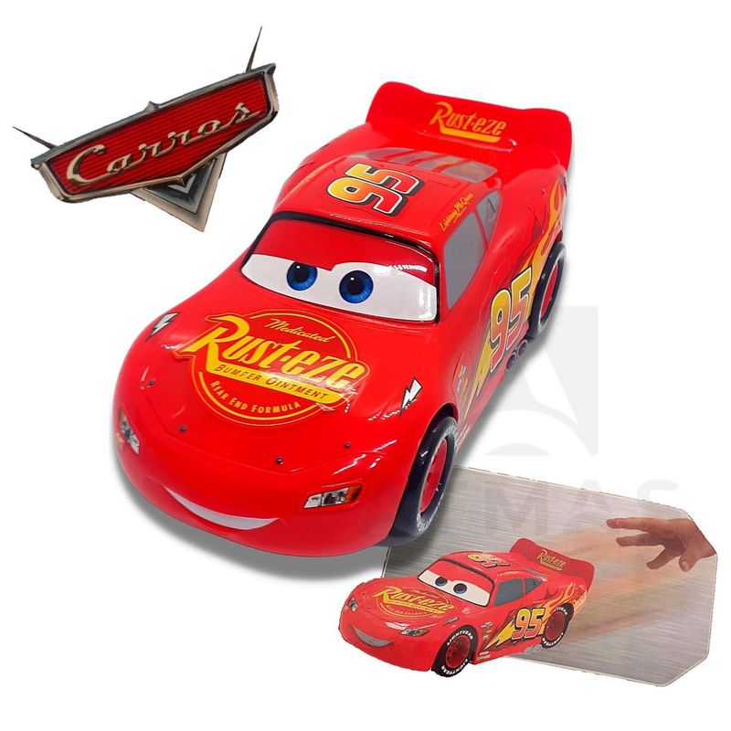 Carrinho Cars Corrida Fricção infantil Relâmpago Mcqueen Mate