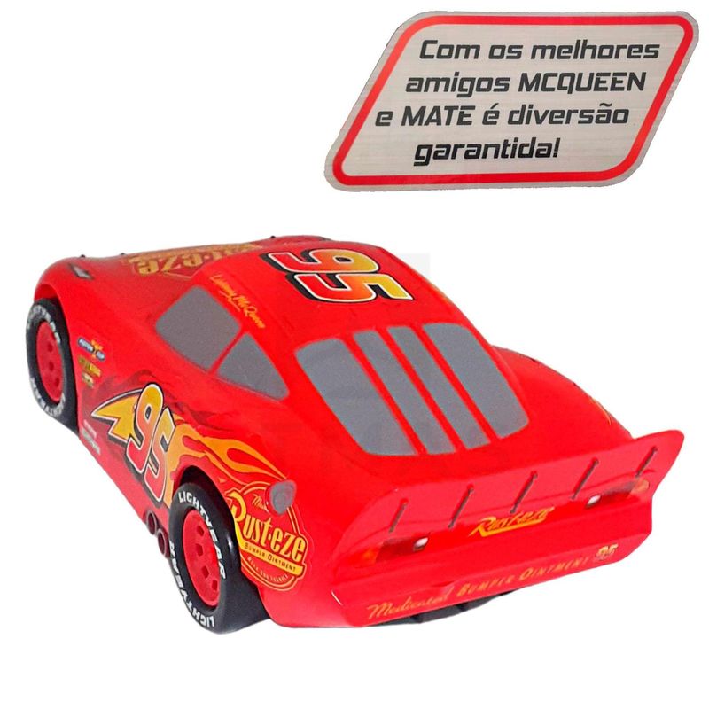 Carrinho - Relampago Mcqueen Mate - Corrida Friccao ETILUX - Shop Coopera