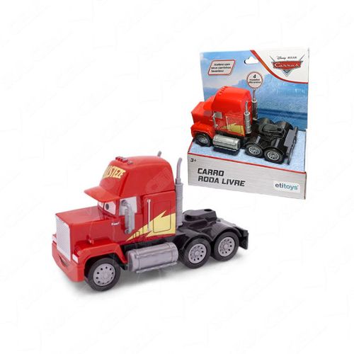 Carrinho - Mack Mcqueen - Roda livre Cars ETILUX