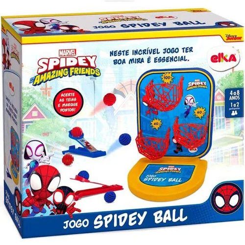 Jogo - Spidey Ball Marvel - Lanca Bolinha - Homem Aranha - 1218 ELKA