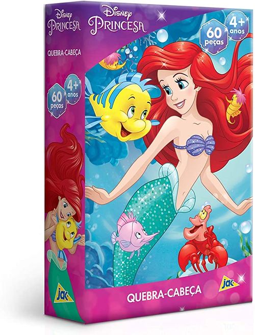 Quebra Cabeca - Princesa - Ariel - 60 Pecas - 2798 TOYSTER
