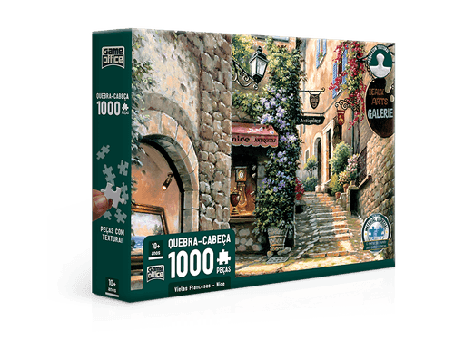 Quebra-Cabeca - Vielas Francesas Nice - 1000 Pecas Com Textura - 2927 TOYSTER