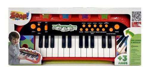 Teclado Infantil Musical Grava E reproduz Lets Rock Toyng - Lojas