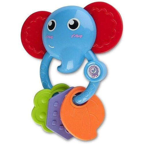Chocalho - Morde Morde Animal - Elefante ZP00666 LUMINUS IMPORTACAO E
