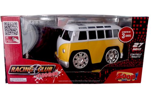 Carro - Com Controle Remoto - Racing Club Tunning - Kombi Amarela - ZP00117 LUMINUS IMPORTACAO E