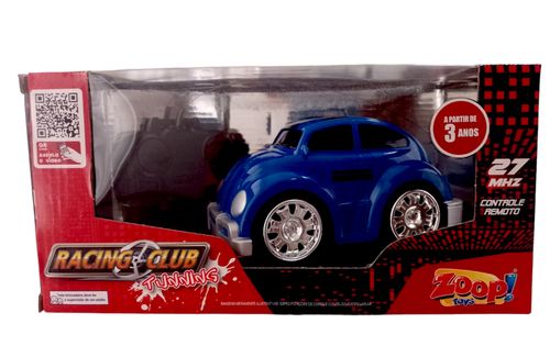 Carro - Com Controle Remoto - Racing Club Tunning - Fusca Azul - ZP00117 LUMINUS IMPORTACAO E