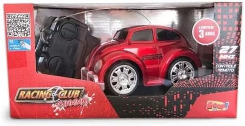 Carro - Com Controle Remoto - Racing Club Tunning - Fusca Vermelho - ZP00117 LUMINUS IMPORTACAO E