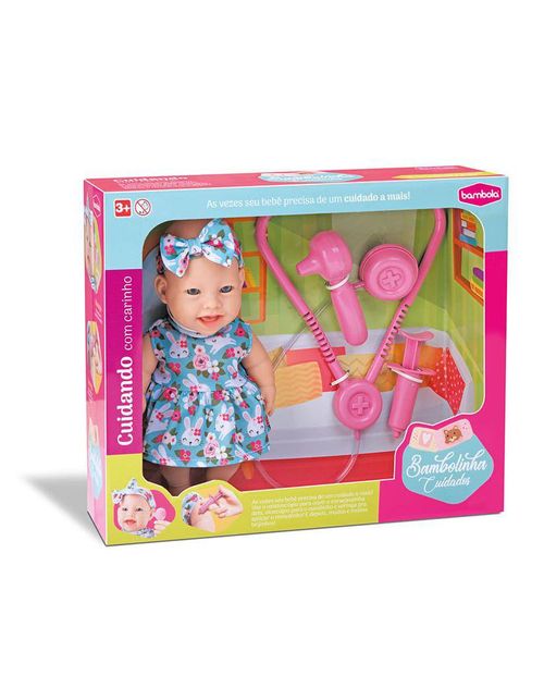 Boneca - Bambolina Cuidados - 743 BAMBOLA BRINQUEDOS