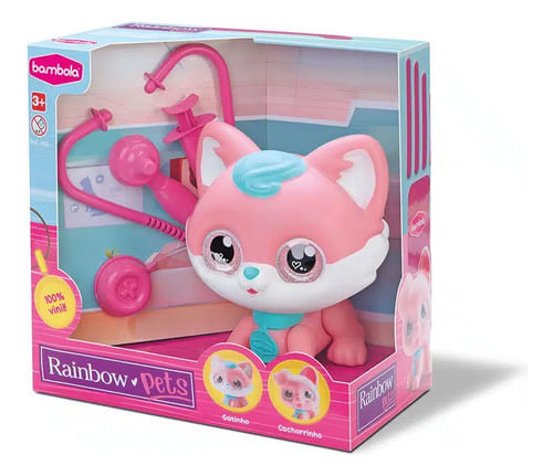 Boneca - Rainbow Pets Dodoi - Gatinho - 826 BAMBOLA BRINQUEDOS