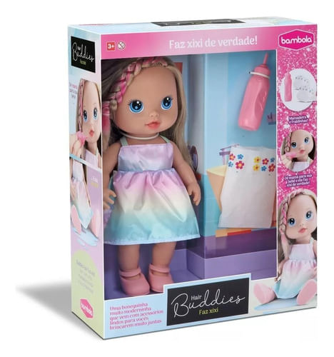 Boneca - Buddies Hair Faz Xixi - 812 BAMBOLA BRINQUEDOS