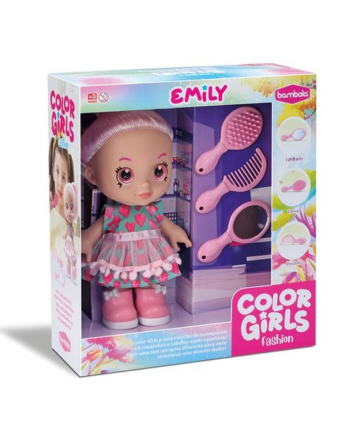 Boneca - Color Girls Fashion - Emily - 809 BAMBOLA BRINQUEDOS