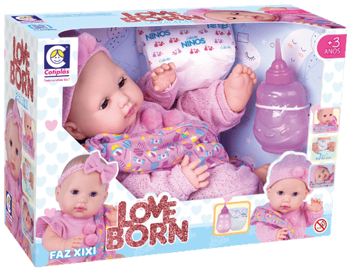Boneca - Love Born Faz  Xixi - 2607 COTIPLAS