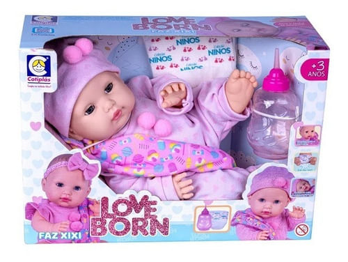 Boneca - Love Born - Naninha e Faz Xixi - 2608 COTIPLAS