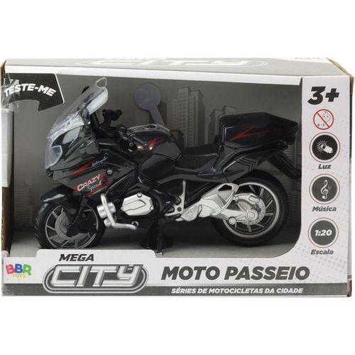 Moto - Mega City Passeio - Preta BBR